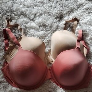 Maidenform Bra 36DD Nude and Mauve